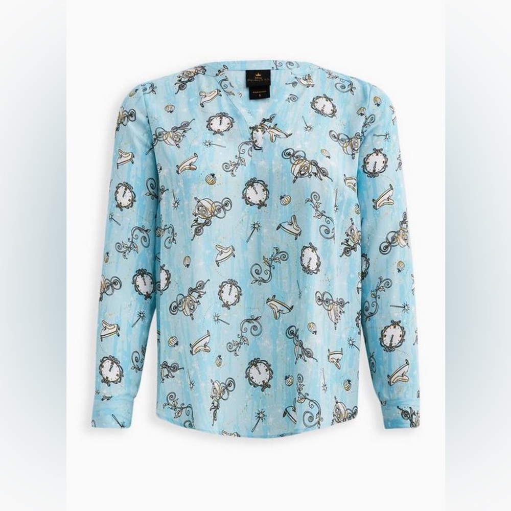 Torrid Hi-Lo Blouse - Disney Cinderella 1X (14-16)